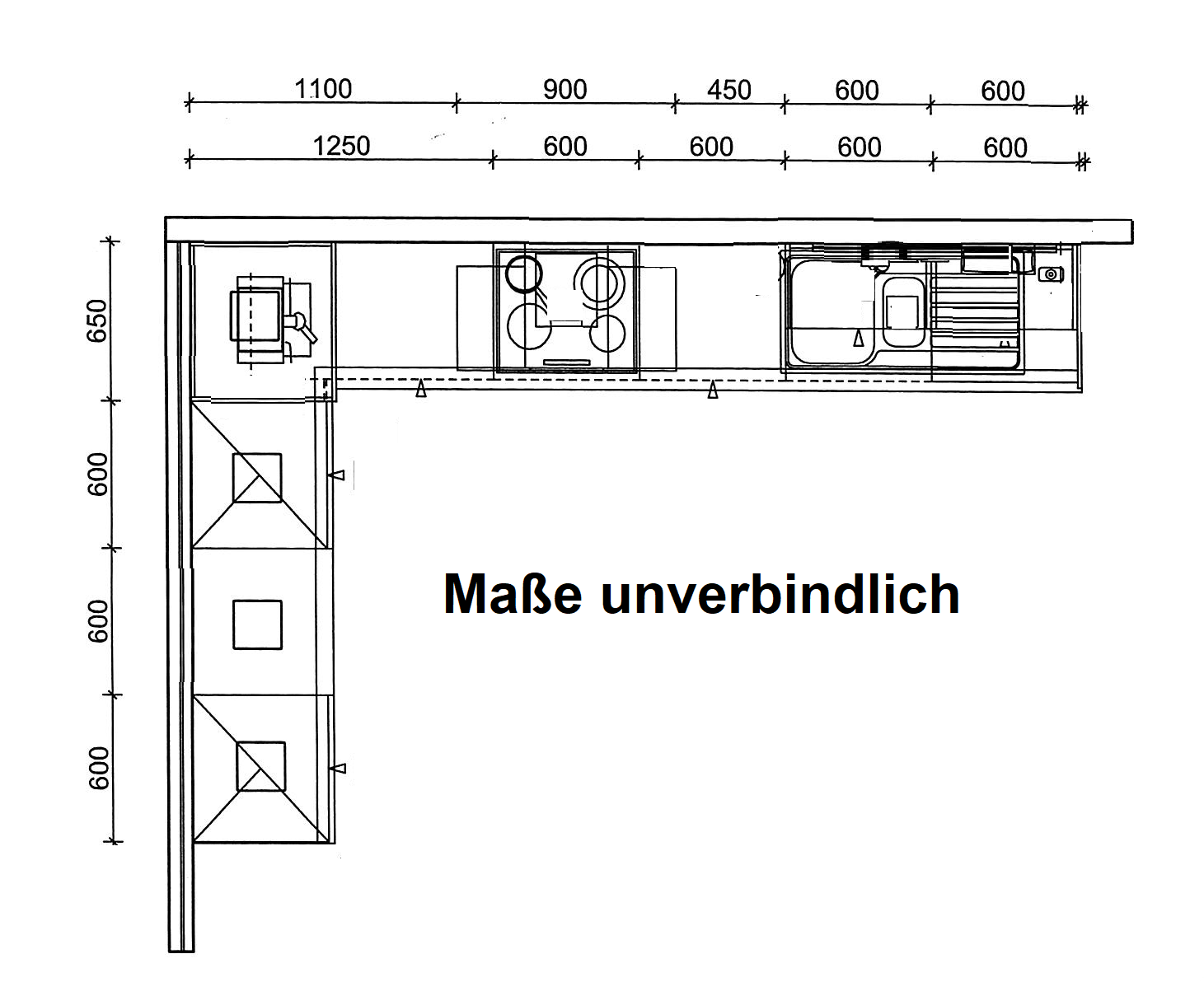 Einbauküche Uno / Bali Impressa Weitere 