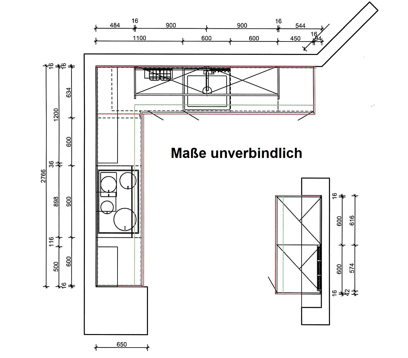 Einbauküche Felde XL MONDO 