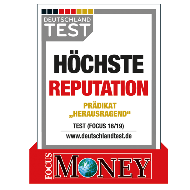 Auszeichnung "Höchste Reputation"