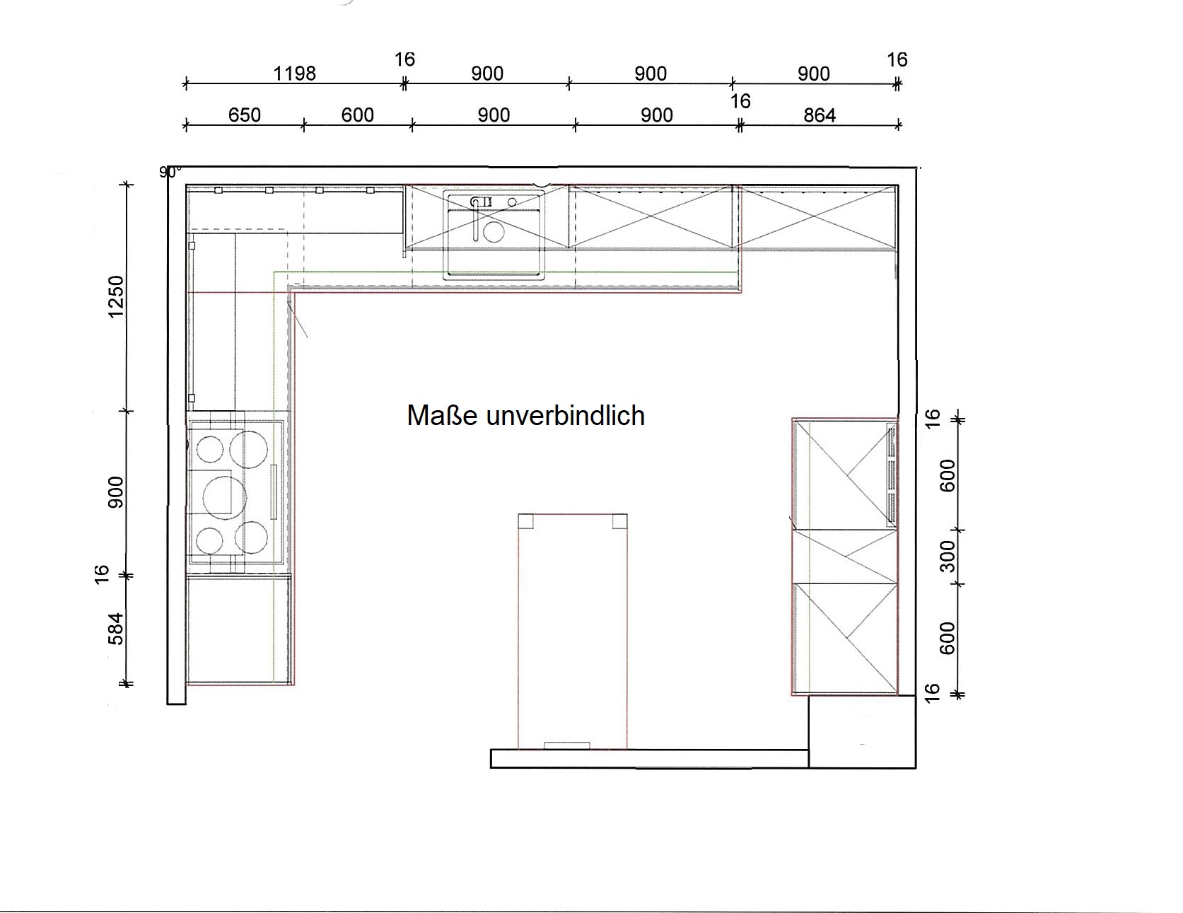 Einbauküche Felde MONDO 